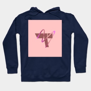 Abstract letter T styles with line gradient Hoodie